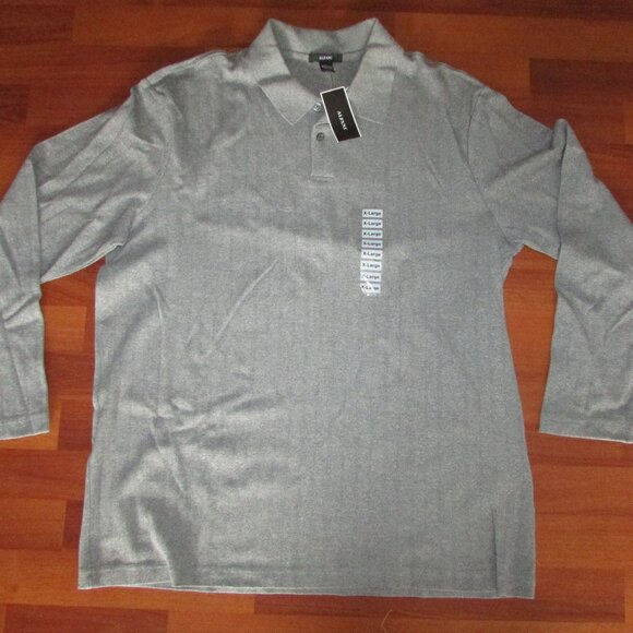 ALFANI Fine Knit Long Sleeve Polo Sweater - XL - NEW - Picture 2 of 8